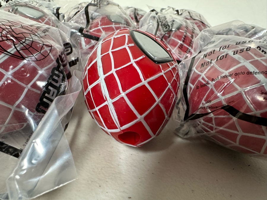 Marvel's Spider-Man Antenna Balls Carl's Jr. / Hardee's Happy / Kid's Meal Toys Project Box With Prototype Toy Samples (Some Hand Painted) Cool Kids Designed By The CDM Company 2002 - See Photos For Additional Sealed Spider-Man Antenna Balls [Photo 13]