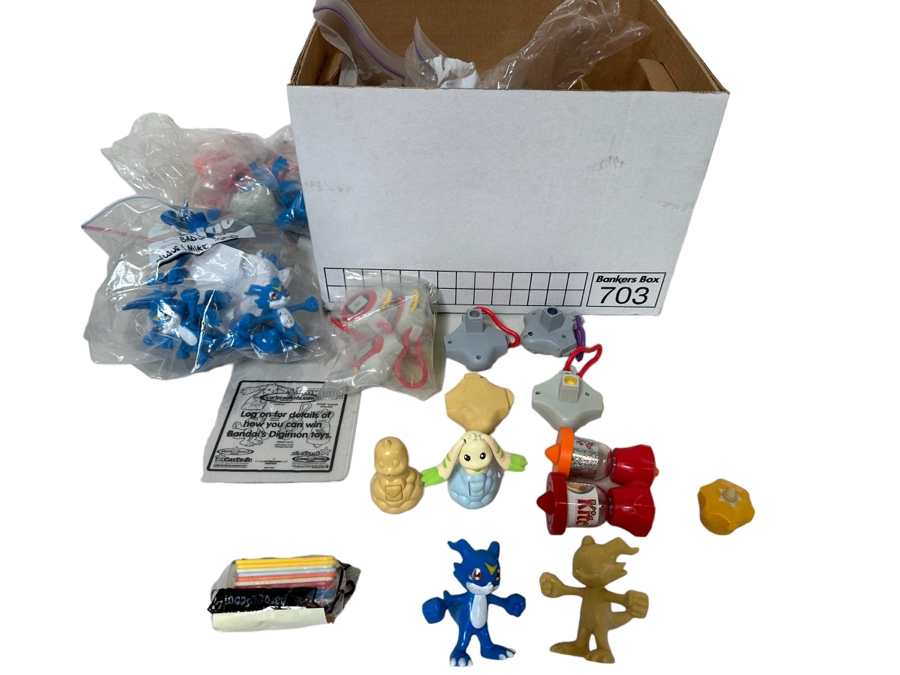 Digimon: Digital Monsters Animated TV Show Carl's Jr. / Hardee's Happy / Kid's Meal Toys Project Box With Prototype Toy Samples Cool Kids Designed By The CDM Company 2002 [Photo 1]