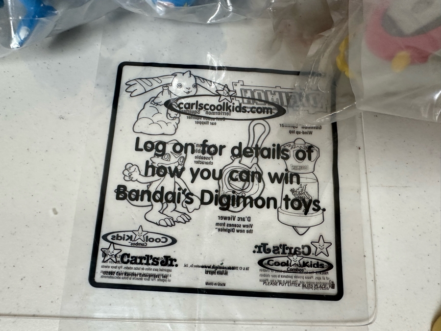 Digimon: Digital Monsters Animated TV Show Carl's Jr. / Hardee's Happy / Kid's Meal Toys Project Box With Prototype Toy Samples Cool Kids Designed By The CDM Company 2002 [Photo 10]