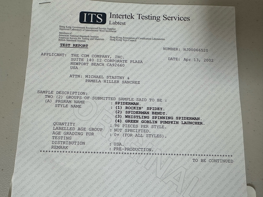 Marvel's Spider-Man Green Goblin Carl's Jr. / Hardee's Happy / Kid's Meal Toys Project Box With Prototype Toy Samples Cool Kids Designed By The CDM Company 2002 [Photo 26]