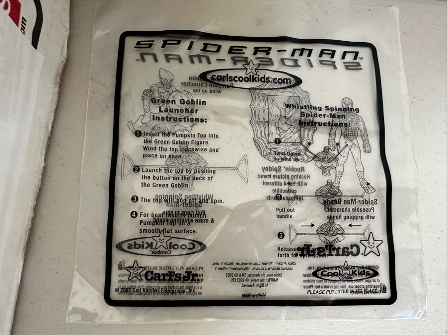 Marvel's Spider-Man Green Goblin Carl's Jr. / Hardee's Happy / Kid's Meal Toys Project Box With Prototype Toy Samples Cool Kids Designed By The CDM Company 2002 [Photo 17]
