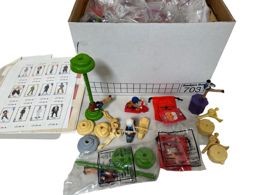 Jackie Chan Adventures Animated TV Series Carl's Jr. / Hardee's Happy / Kid's Meal Toys Project Box With Prototype Toy Samples Cool Kids Designed By The CDM Company 2002 [Photo 1]