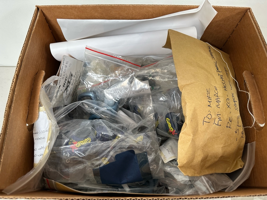 The X Games Bic Carabiner Ball Pen / X Games Helmet Pencil Sharpener & X Games Espn Finger Tech Deck Style Skateboards Designed By The CDM Company 2004 [Photo 10]