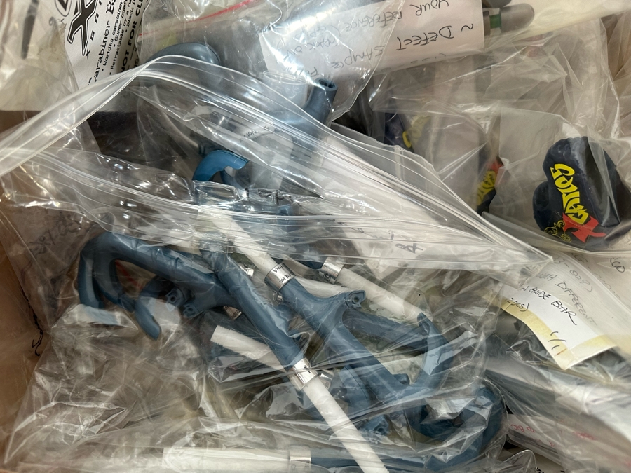 The X Games Bic Carabiner Ball Pen / X Games Helmet Pencil Sharpener & X Games Espn Finger Tech Deck Style Skateboards Designed By The CDM Company 2004 [Photo 11]