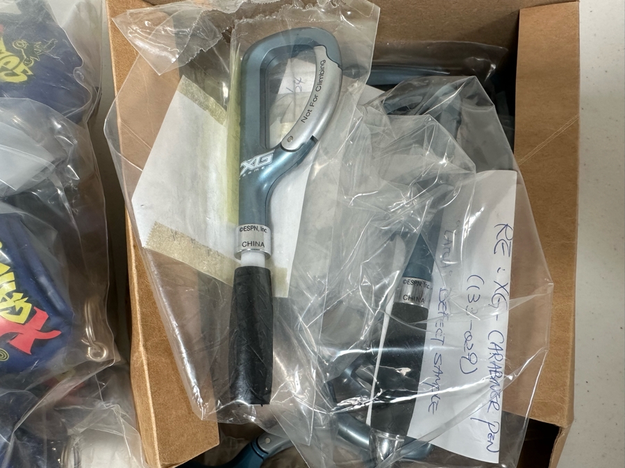 The X Games Bic Carabiner Ball Pen / X Games Helmet Pencil Sharpener & X Games Espn Finger Tech Deck Style Skateboards Designed By The CDM Company 2004 [Photo 7]