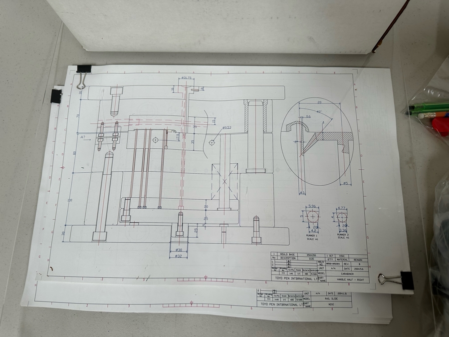 The X Games Bic Carabiner Ball Pen / X Games Helmet Pencil Sharpener & X Games Espn Finger Tech Deck Style Skateboards Designed By The CDM Company 2004 [Photo 5]