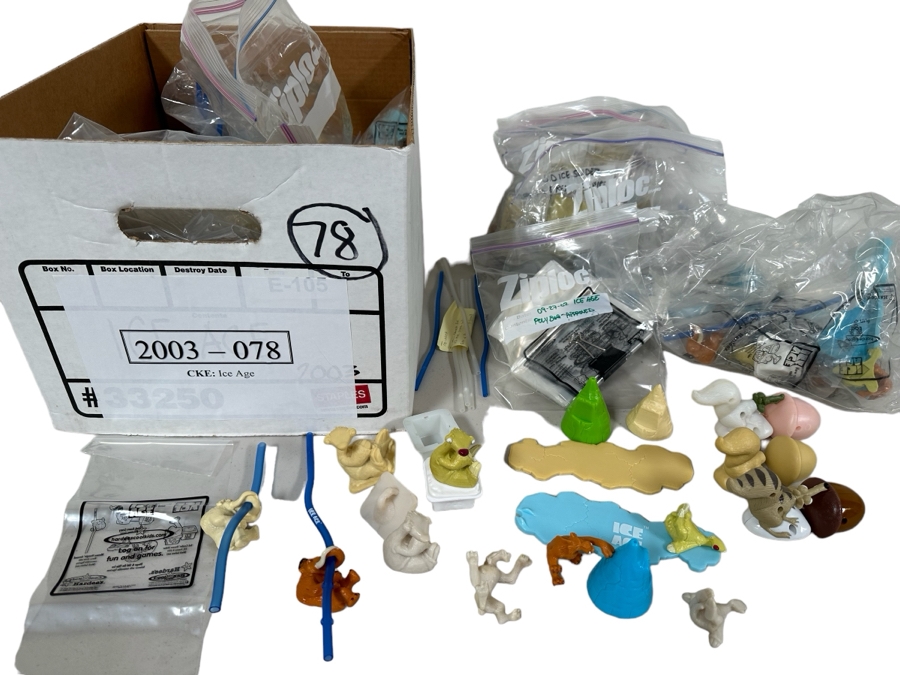 Ice Age Movie Carl's Jr. / Hardee's Happy / Kid's Meal Toys Project Box With Prototype Toy Samples Cool Kids Designed By The CDM Company 2003 [Photo 1]