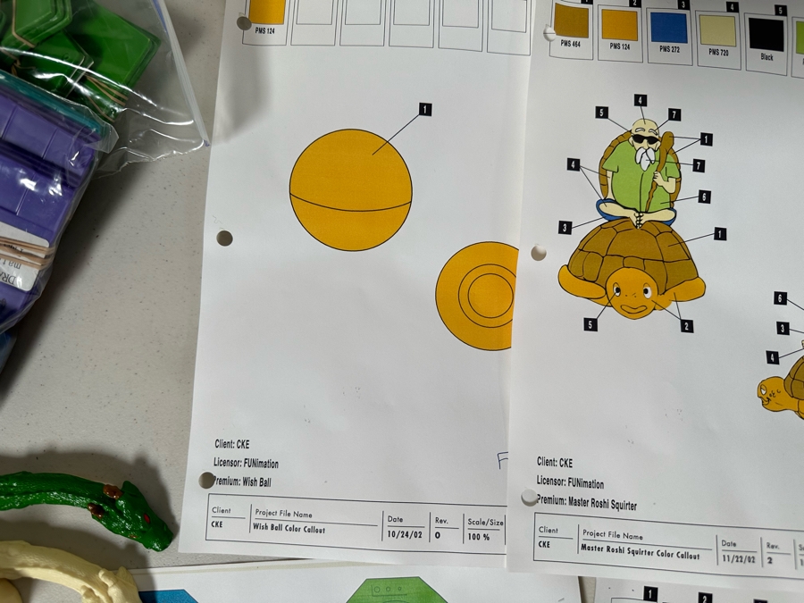 Dragon Ball Carl's Jr. / Hardee's Happy / Kid's Meal Toys Project Box With Prototype Toy Samples Cool Kids Designed By The CDM Company 2003 [Photo 13]