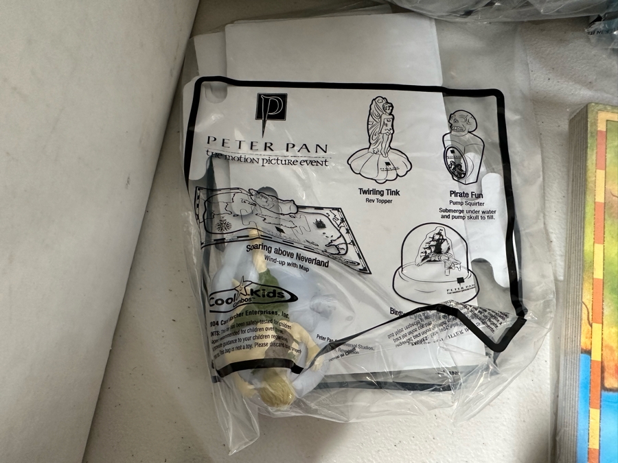 Peter Pan the Motion Picture Event Carl's Jr. / Hardee's Happy / Kid's Meal Toys Project Box With Prototype Toy Samples Cool Kids Designed By The CDM Company 2004 [Photo 10]