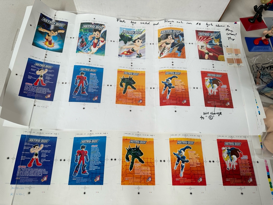 Astro Boy Carl's Jr. / Hardee's Happy / Kid's Meal Toys Project Box With Prototype Toy Samples Cool Kids Designed By The CDM Company 2004 [Photo 16]