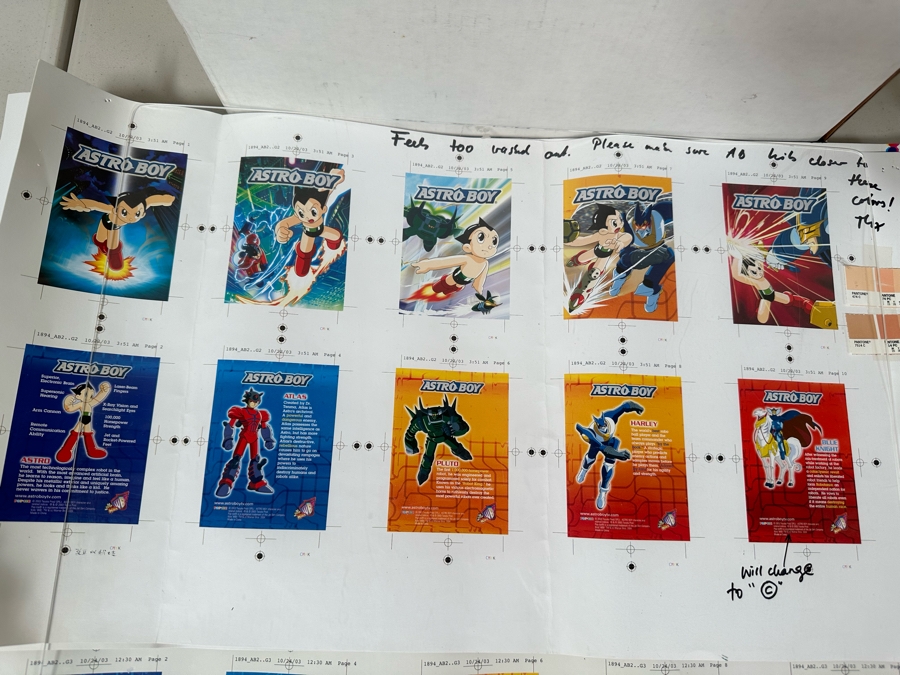 Astro Boy Carl's Jr. / Hardee's Happy / Kid's Meal Toys Project Box With Prototype Toy Samples Cool Kids Designed By The CDM Company 2004 [Photo 15]