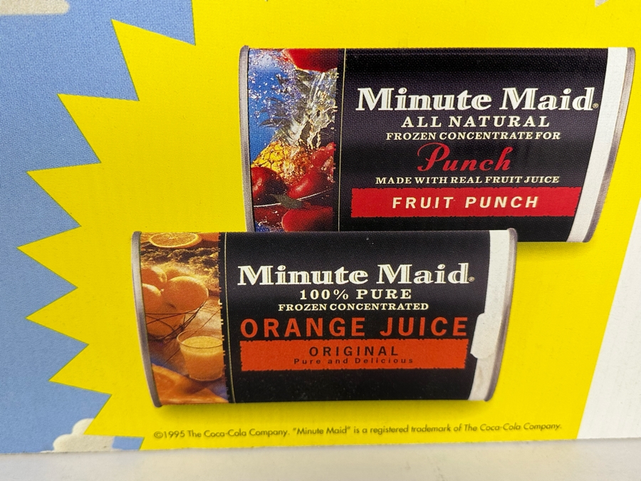Disney's Toy Story Minute Maid Mail-In Offer Cardboard Promotional Store Poster 36 X 24 With Rex & Woody Squeeze Bottles [Photo 7]