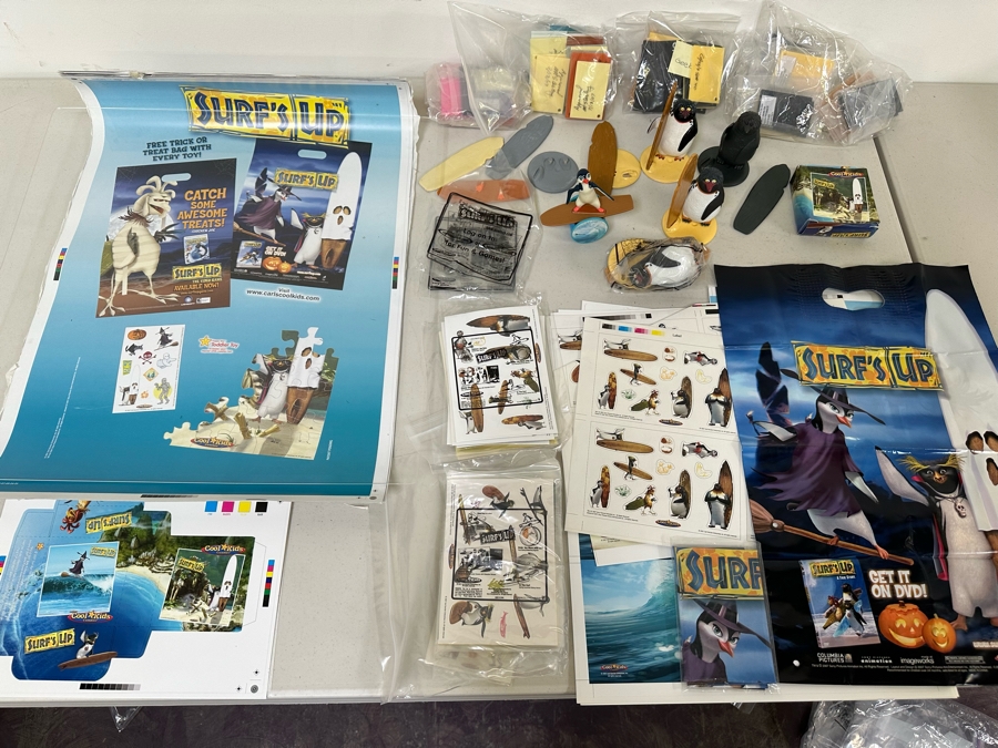 Surf's Up Movie Carl's Jr. / Hardee's Happy / Kid's Meal Toys Project Box With Prototype Toy Samples Cool Kids Designed By The CDM Company 2007 [Photo 20]