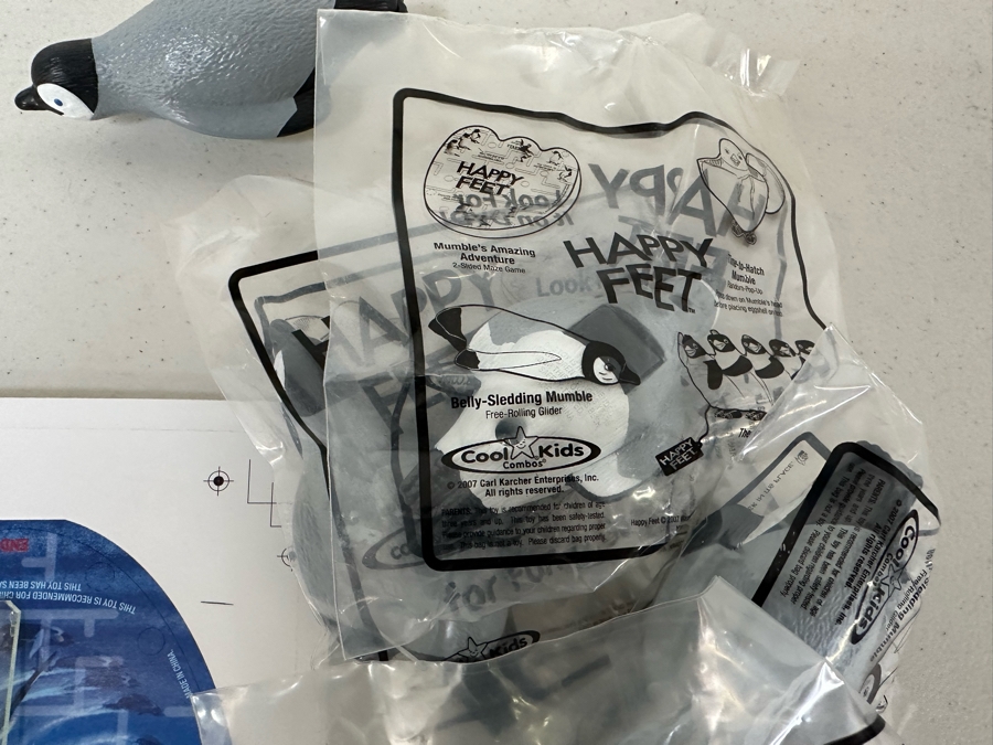 Happy Feet Movie Carl's Jr. / Hardee's Happy / Kid's Meal Toys Project Box With Prototype Toy Samples Cool Kids Designed By The CDM Company 2007 [Photo 10]