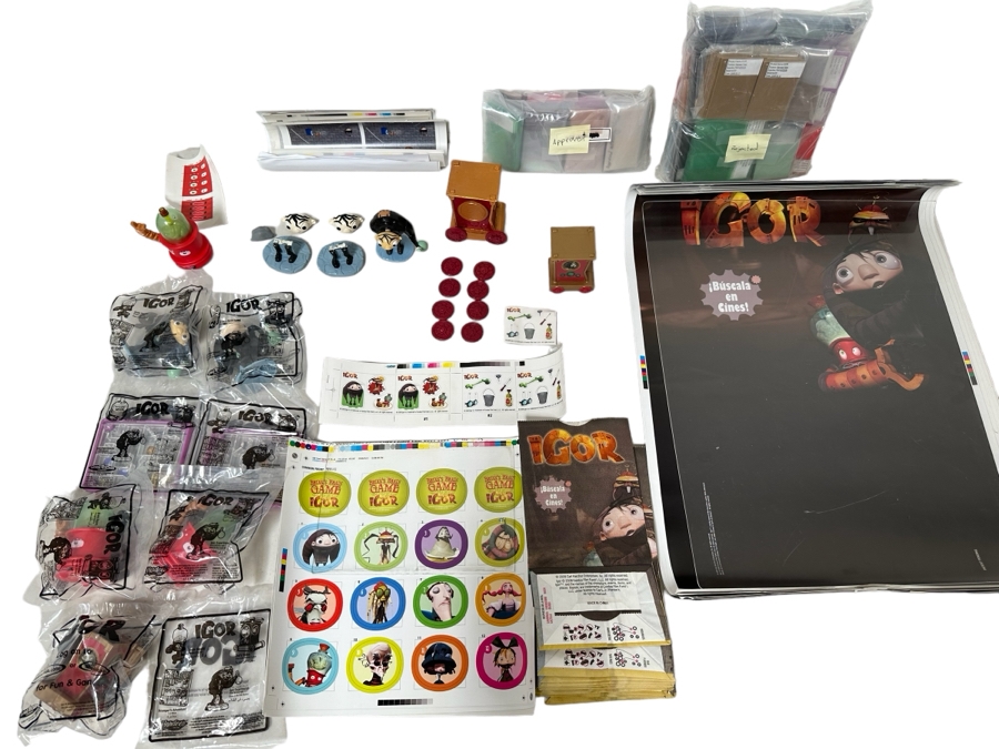 Igor Movie Carl's Jr. / Hardee's Happy / Kid's Meal Toys Project Box With Prototype Toy Samples Cool Kids Designed By The CDM Company 2008 [Photo 1]