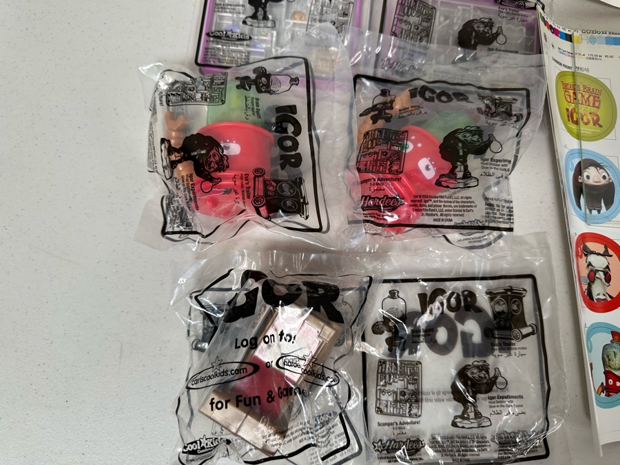 Igor Movie Carl's Jr. / Hardee's Happy / Kid's Meal Toys Project Box With Prototype Toy Samples Cool Kids Designed By The CDM Company 2008 [Photo 14]