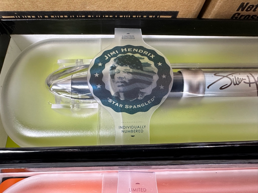 Jimi Hendrix Limited Edition Collectible Pod Pens: Purple Haze, Star Spangled Banner, Bold As Love - 12 Pens Total [Photo 6]