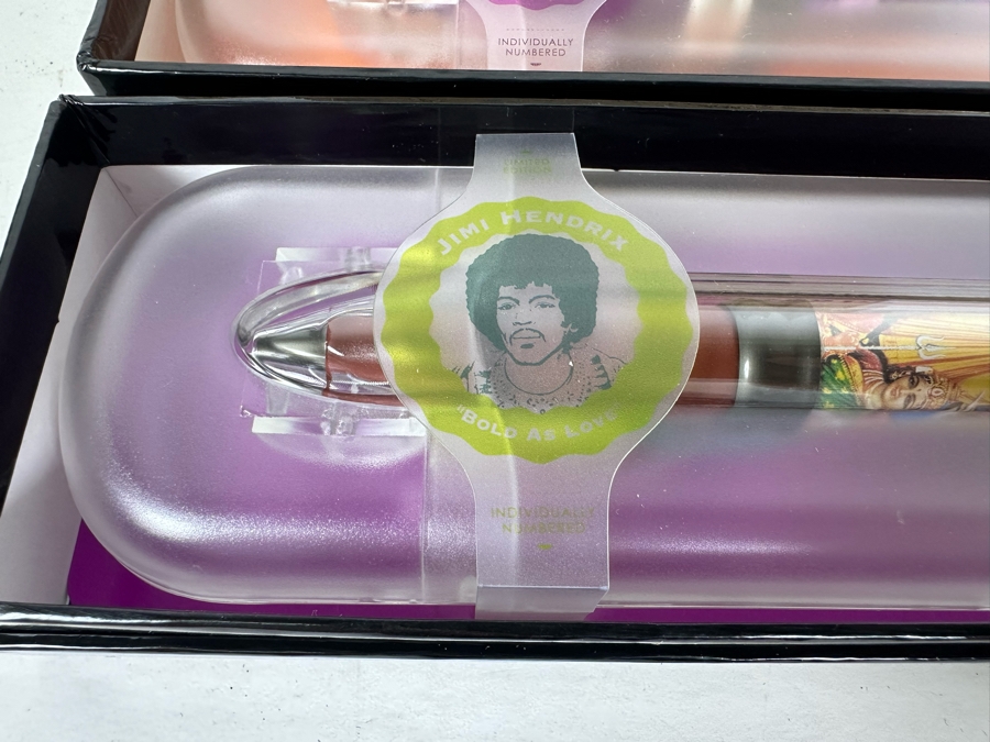 Jimi Hendrix Limited Edition Collectible Pod Pens: Purple Haze, Star Spangled Banner, Bold As Love - 12 Pens Total [Photo 3]