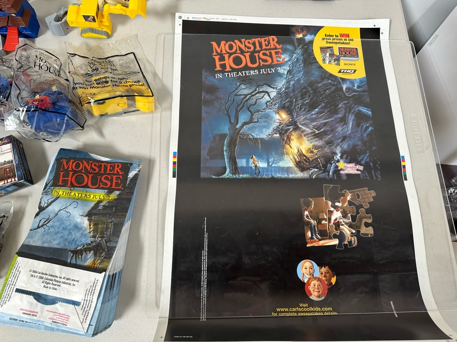 Monster House Movie Carl s Jr Hardee s Happy Kid s Meal Toys 