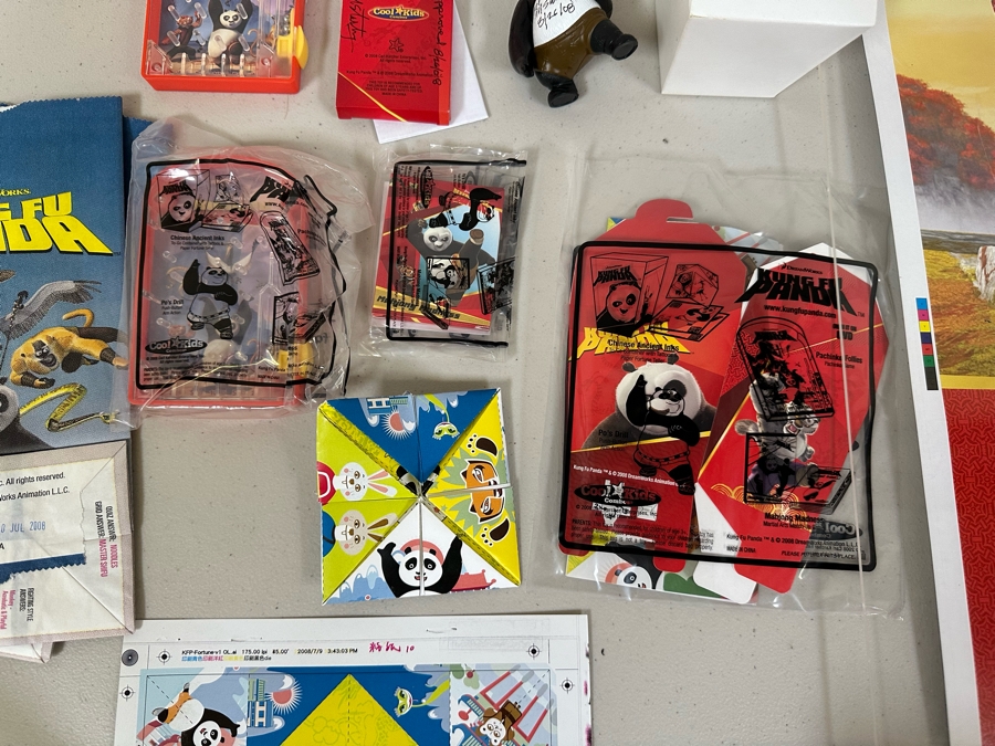 DreamWorks Kung Fu Panda Movie Carl's Jr. / Hardee's Happy / Kid's Meal Toys Project Box With Prototype Toy Samples Cool Kids Designed By The CDM Company 2008 [Photo 9]