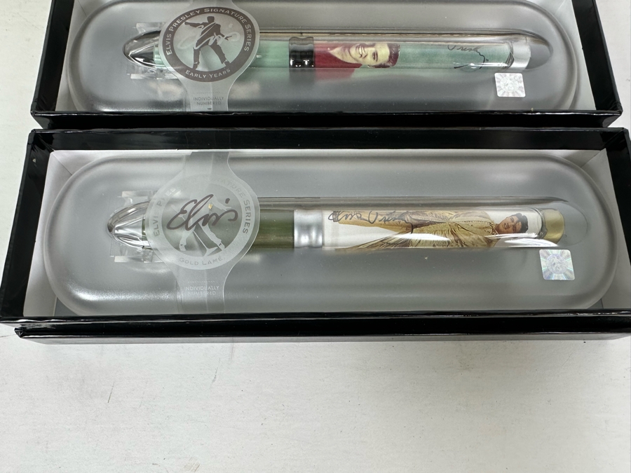 Elvis Presley Limited Edition Collectible Pod Pens: Early Years, In The Army, Gold - 12 Pens Total [Photo 3]