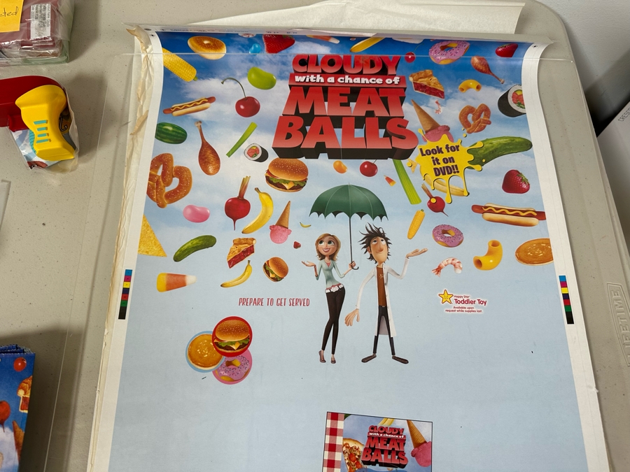 Cloudy With A Chance Of Meatballs Movie Carl's Jr. / Hardee's Happy / Kid's Meal Toys Project Box With Prototype Toy Samples Cool Kids Designed By The CDM Company 2010 [Photo 6]