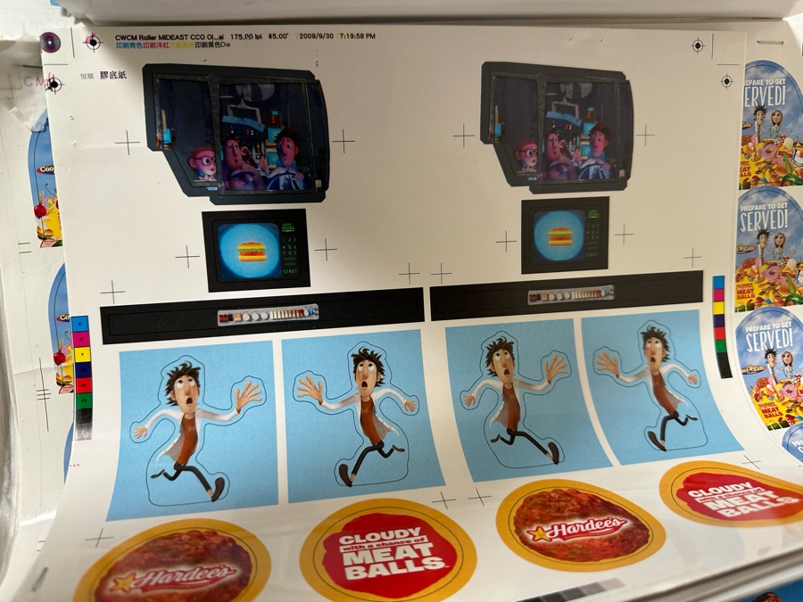 Cloudy With A Chance Of Meatballs Movie Carl's Jr. / Hardee's Happy / Kid's Meal Toys Project Box With Prototype Toy Samples Cool Kids Designed By The CDM Company 2010 [Photo 5]