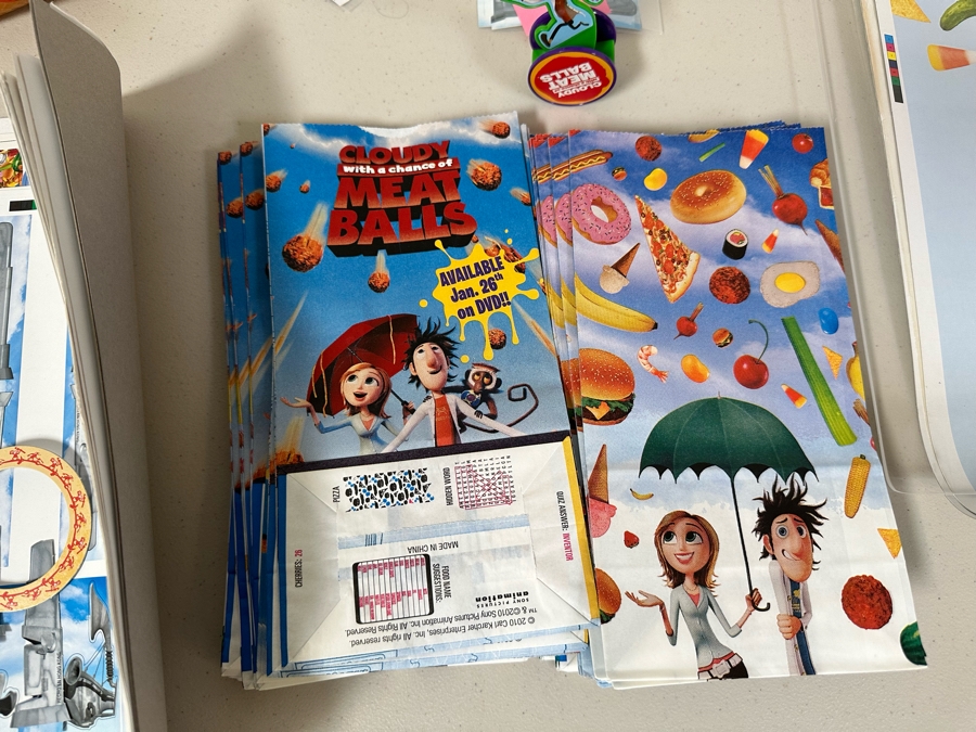 Cloudy With A Chance Of Meatballs Movie Carl's Jr. / Hardee's Happy / Kid's Meal Toys Project Box With Prototype Toy Samples Cool Kids Designed By The CDM Company 2010 [Photo 7]