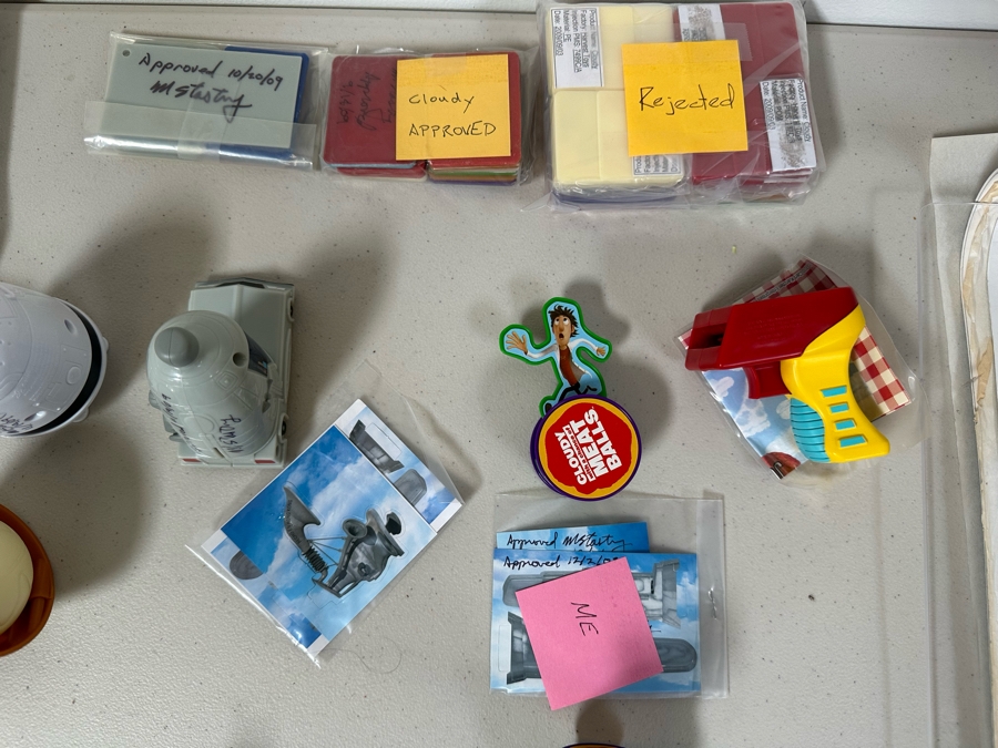 Cloudy With A Chance Of Meatballs Movie Carl's Jr. / Hardee's Happy / Kid's Meal Toys Project Box With Prototype Toy Samples Cool Kids Designed By The CDM Company 2010 [Photo 9]