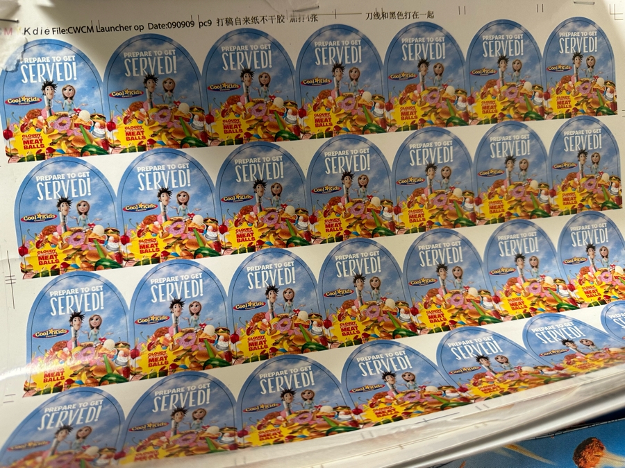 Cloudy With A Chance Of Meatballs Movie Carl's Jr. / Hardee's Happy / Kid's Meal Toys Project Box With Prototype Toy Samples Cool Kids Designed By The CDM Company 2010 [Photo 4]