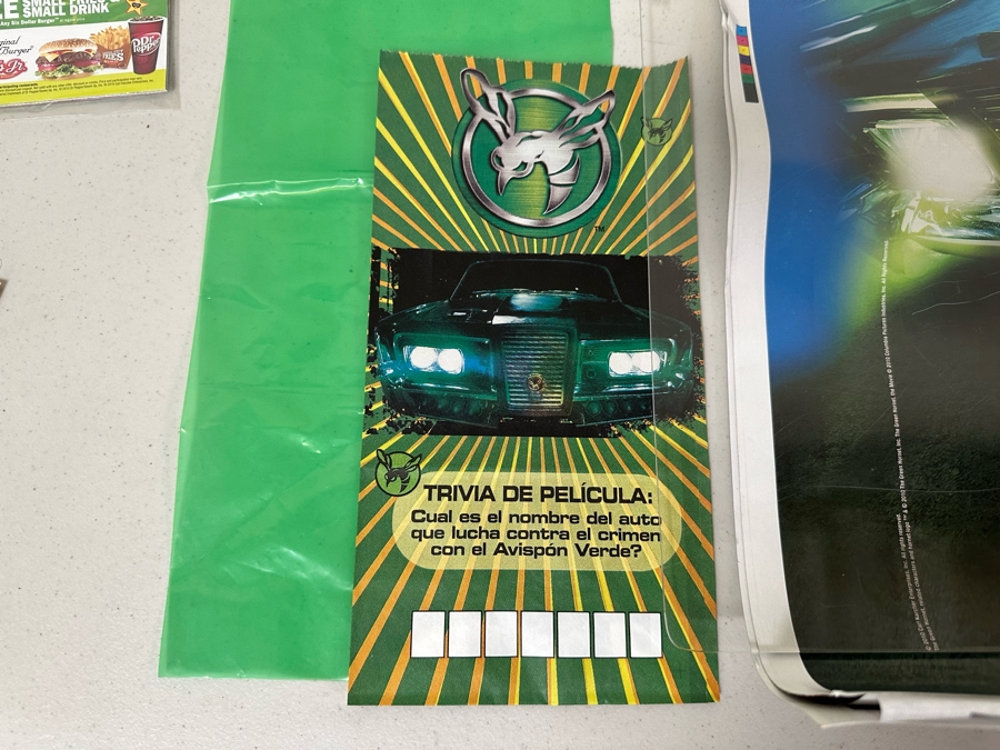 The Green Hornet Movie Carl's Jr. / Hardee's Happy / Kid's Meal Toys Project Box With Prototype Toy Samples Cool Kids Designed By The CDM Company 2010 [Photo 7]