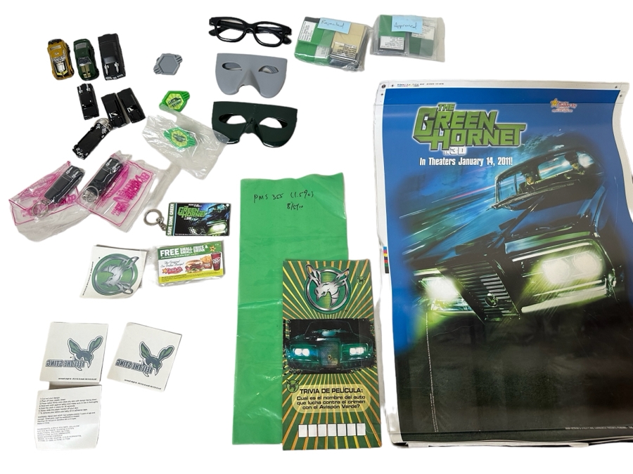 The Green Hornet Movie Carl's Jr. / Hardee's Happy / Kid's Meal Toys Project Box With Prototype Toy Samples Cool Kids Designed By The CDM Company 2010
