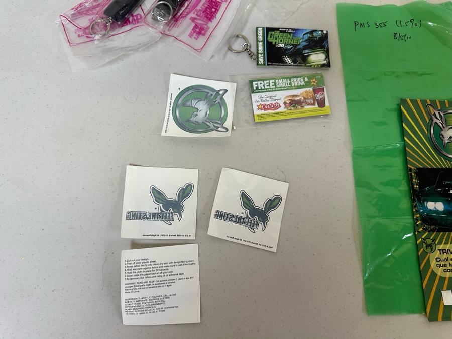 The Green Hornet Movie Carl's Jr. / Hardee's Happy / Kid's Meal Toys Project Box With Prototype Toy Samples Cool Kids Designed By The CDM Company 2010 [Photo 13]