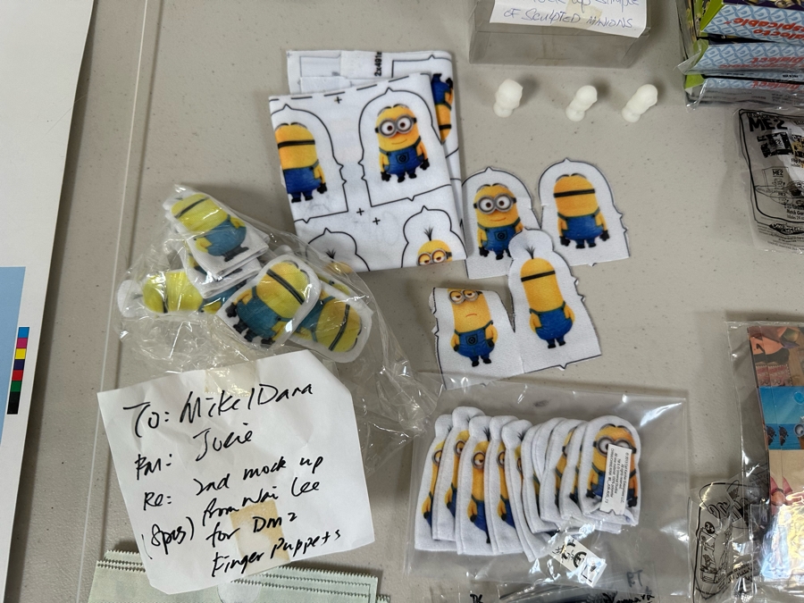 Despicable Me 2 Minions Movie Carl's Jr. / Hardee's Happy / Kid's Meal Toys Project Box With Prototype Toy Samples Cool Kids Designed By The CDM Company 2012 [Photo 3]