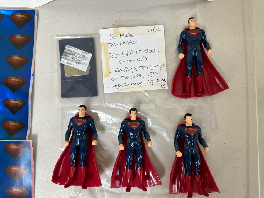 Man Of Steel Superman Movie Carl's Jr. / Hardee's Happy / Kid's Meal Toys Project Box With Prototype Toy Samples Cool Kids Designed By The CDM Company 2013 [Photo 2]