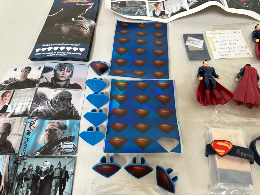 Man Of Steel Superman Movie Carl's Jr. / Hardee's Happy / Kid's Meal Toys Project Box With Prototype Toy Samples Cool Kids Designed By The CDM Company 2013 [Photo 6]