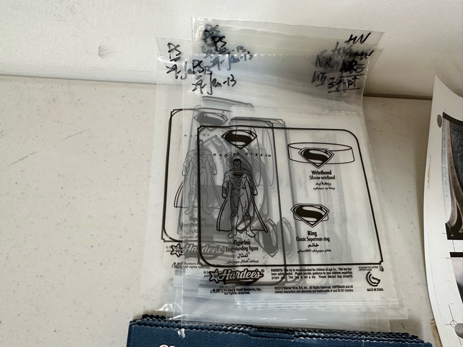 Man Of Steel Superman Movie Carl's Jr. / Hardee's Happy / Kid's Meal Toys Project Box With Prototype Toy Samples Cool Kids Designed By The CDM Company 2013 [Photo 17]