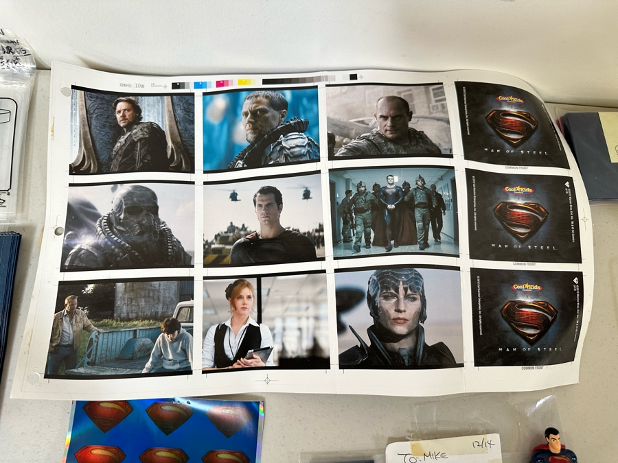 Man Of Steel Superman Movie Carl's Jr. / Hardee's Happy / Kid's Meal Toys Project Box With Prototype Toy Samples Cool Kids Designed By The CDM Company 2013 [Photo 16]