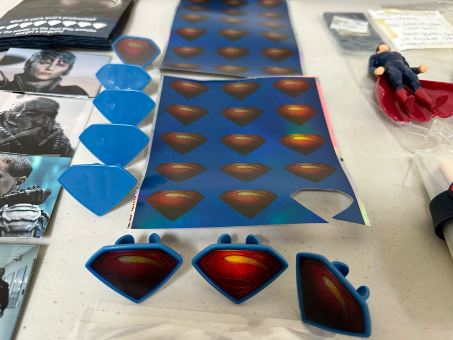 Man Of Steel Superman Movie Carl's Jr. / Hardee's Happy / Kid's Meal Toys Project Box With Prototype Toy Samples Cool Kids Designed By The CDM Company 2013 [Photo 5]