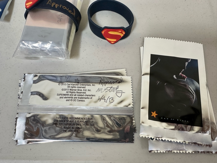 Man Of Steel Superman Movie Carl's Jr. / Hardee's Happy / Kid's Meal Toys Project Box With Prototype Toy Samples Cool Kids Designed By The CDM Company 2013 [Photo 20]