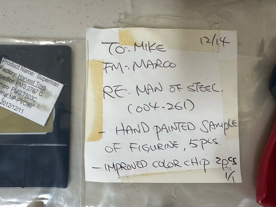 Man Of Steel Superman Movie Carl's Jr. / Hardee's Happy / Kid's Meal Toys Project Box With Prototype Toy Samples Cool Kids Designed By The CDM Company 2013 [Photo 3]