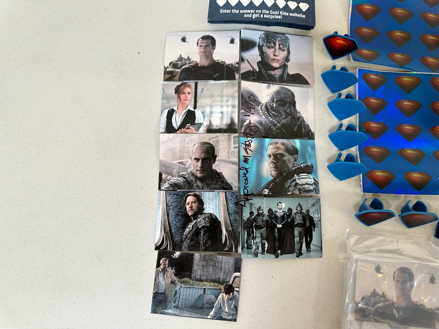 Man Of Steel Superman Movie Carl's Jr. / Hardee's Happy / Kid's Meal Toys Project Box With Prototype Toy Samples Cool Kids Designed By The CDM Company 2013 [Photo 14]