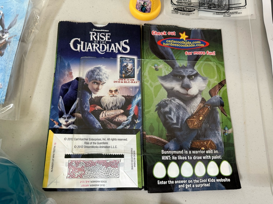 DreamWorks Rise Of The Guardians Movie Carl's Jr. / Hardee's Happy / Kid's Meal Toys Project Box With Prototype Toy Samples Cool Kids Designed By The CDM Company 2012 [Photo 7]