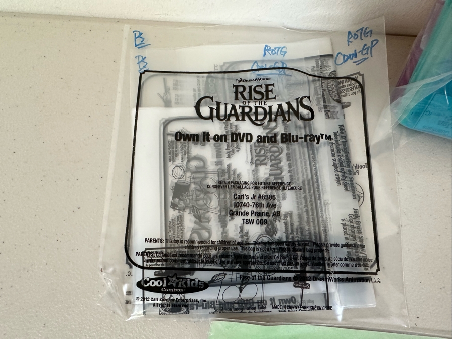 DreamWorks Rise Of The Guardians Movie Carl's Jr. / Hardee's Happy / Kid's Meal Toys Project Box With Prototype Toy Samples Cool Kids Designed By The CDM Company 2012 [Photo 14]