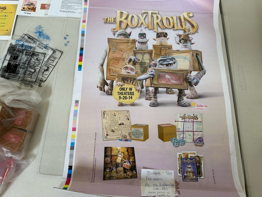 The Boxtrolls Movie Carl's Jr. / Hardee's Happy / Kid's Meal Toys Project Box With Prototype Toy Samples Cool Kids Designed By The CDM Company 2014 [Photo 9]