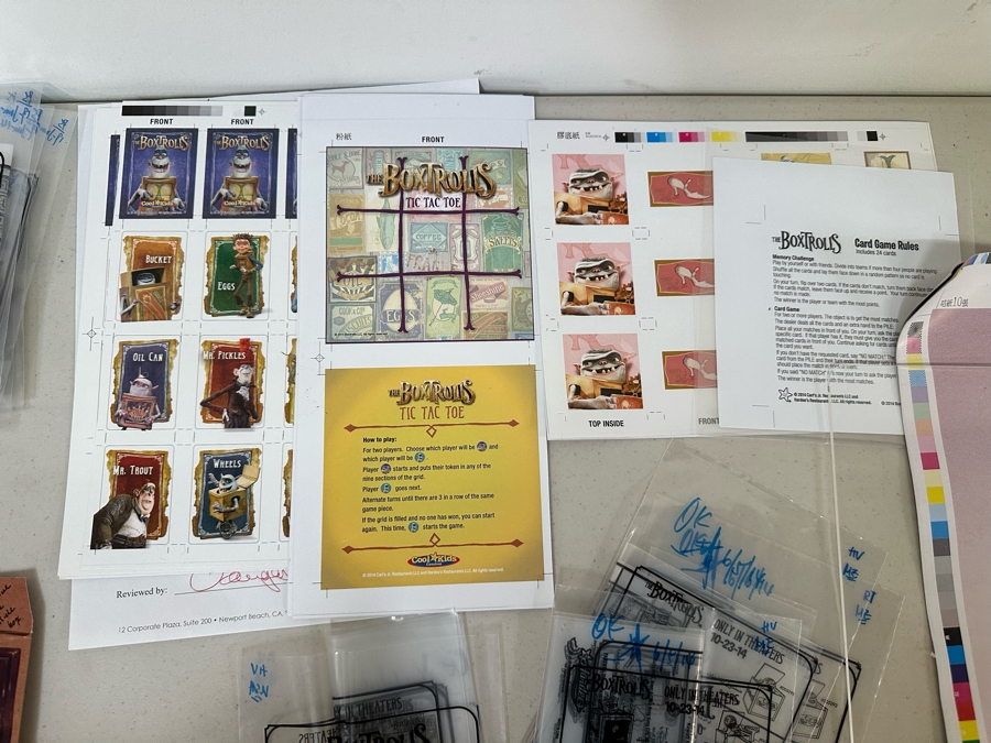 The Boxtrolls Movie Carl's Jr. / Hardee's Happy / Kid's Meal Toys Project Box With Prototype Toy Samples Cool Kids Designed By The CDM Company 2014 [Photo 6]