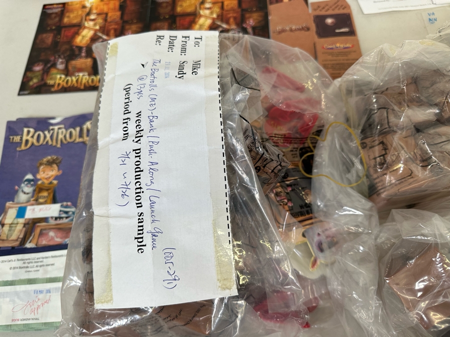 The Boxtrolls Movie Carl's Jr. / Hardee's Happy / Kid's Meal Toys Project Box With Prototype Toy Samples Cool Kids Designed By The CDM Company 2014 [Photo 7]