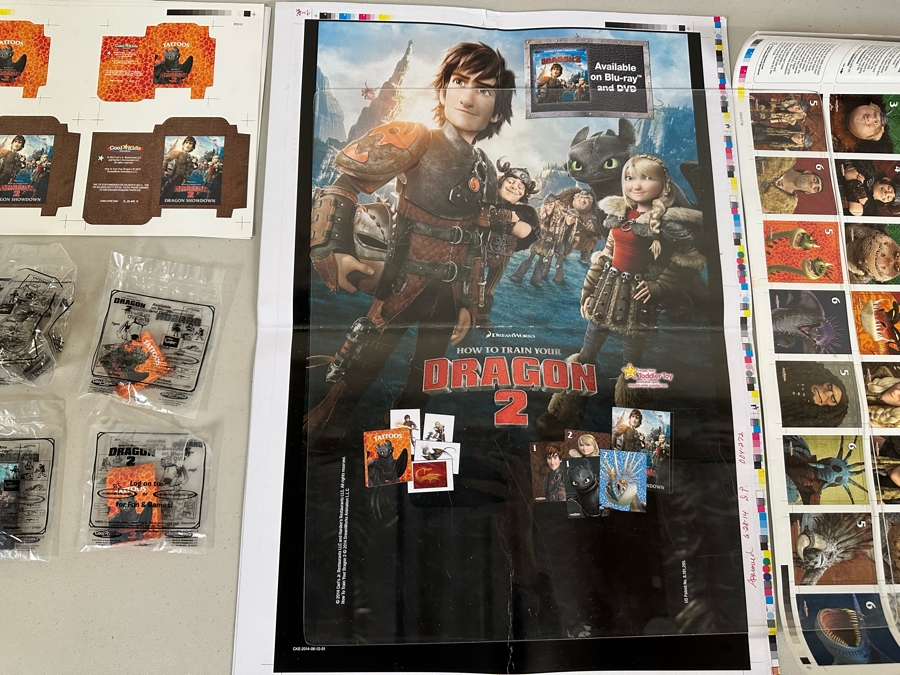 How To Train Your Dragon 2 Movie Carl's Jr. / Hardee's Happy / Kid's Meal Toys Project Box With Prototype Toy Samples Cool Kids Designed By The CDM Company 2014 [Photo 5]