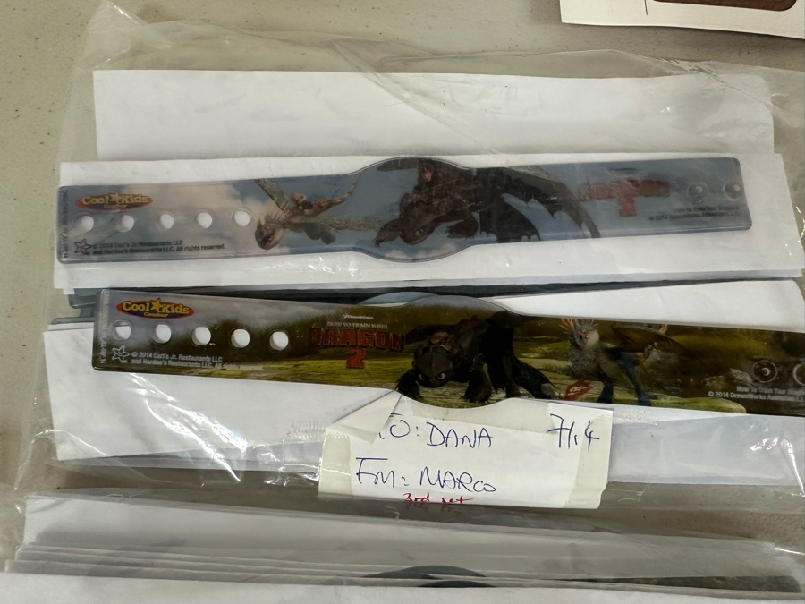 How To Train Your Dragon 2 Movie Carl's Jr. / Hardee's Happy / Kid's Meal Toys Project Box With Prototype Toy Samples Cool Kids Designed By The CDM Company 2014 [Photo 6]