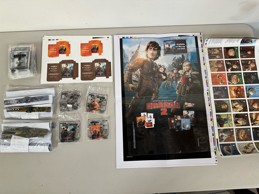 How To Train Your Dragon 2 Movie Carl's Jr. / Hardee's Happy / Kid's Meal Toys Project Box With Prototype Toy Samples Cool Kids Designed By The CDM Company 2014 [Photo 10]